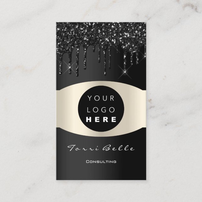 Logo Beruflich Black Lux Investement Consulting Visitenkarte (Vorderseite)