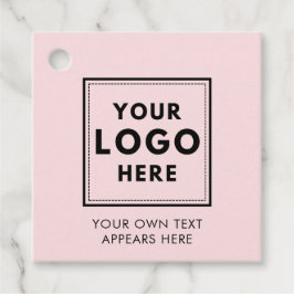 Logo Beruflich Business Pink QR Bevorzugung Tags Geschenkanhänger