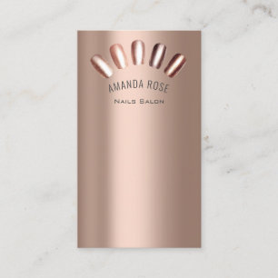 Logo Beruflich Nails Manicure Pedicy Skinny Visitenkarte