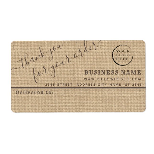 Logo-Bestückung bedanken Sie sich für das Firmenbr (Vorne)