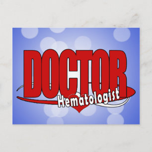 LOGO BIG RED DOCTOR Hämatologe Postkarte
