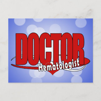 LOGO BIG RED DOCTOR Hämatologe Postkarte