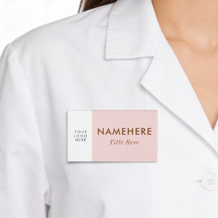Logo Big Simple Rosé Pink Pastell Hell Name Titel Namenschild