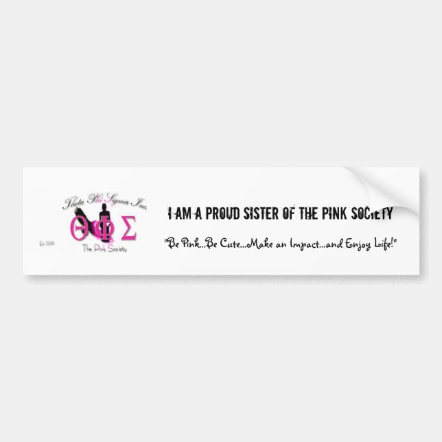 Logo, bin ich eine stolze Schwester der rosa Autoaufkleber (Vorne)