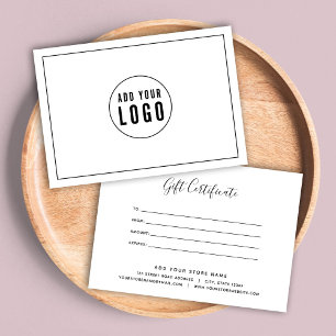 Logo-Black Border Calligraphy-Geschenkgutschein hi