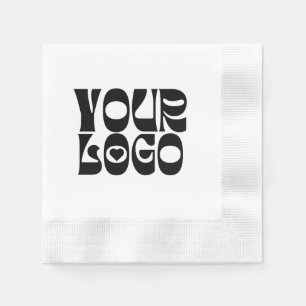 Logo "Black & White Corporate Business" Napoleon Serviette