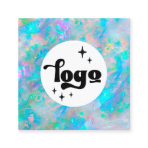 Logo Blue Opal Square Visitenkarte