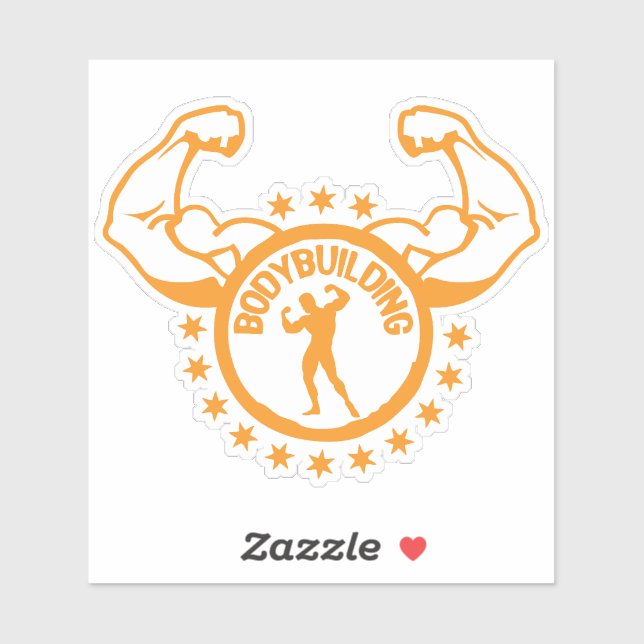 LOGO BODYBUILDING 19 ETOILE AUFKLEBER (Blatt)
