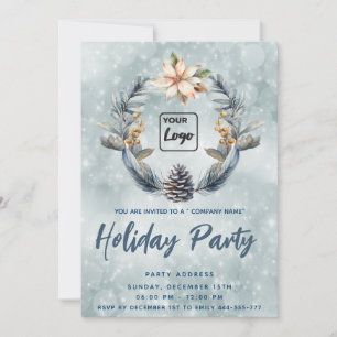 Logo Boho Pine Kegel Kranz Feiertag Partei Unterne Einladung