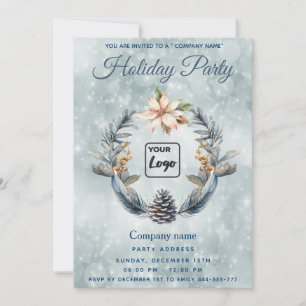 Logo Boho Pine Kegel Kranz Feiertag Partei Unterne Einladung