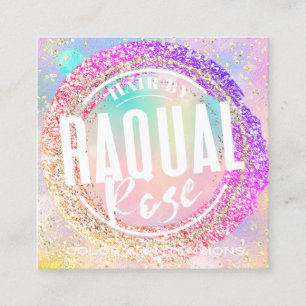 Logo-Boutique Shop-Glitzer Logo-Logo Quadratische Visitenkarte