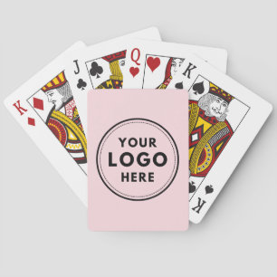 Logo-Branding für das benutzerdefinierte Blush-Pin Spielkarten