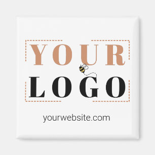 Logo-Branding für Square Company und Website Magnet