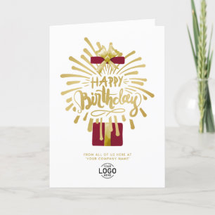 Logo Burgundy Geschenk Gold Fireworks Group Geburt Karte
