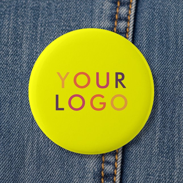 Logo Business Branding Lebhaftes Gelb Button (Von Creator hochgeladen)