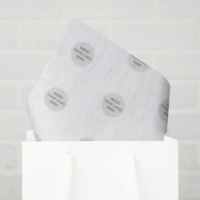 LOGO BUSINESS BRANDING modern simple large Seidenpapier (Geschenktüte)