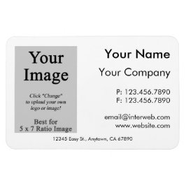 Logo Business Card Style Magazin Magnet
