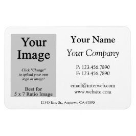 Logo Business Card Style Magazin Magnet