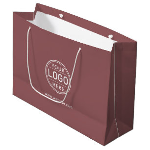Logo Business Corporate Rosen Company Simple Große Geschenktüte