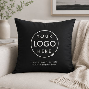 Logo   Business Corporate Unternehmen Minimalistis Kissen