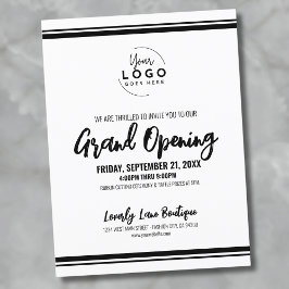 Logo Business Grand Opening Postkarte