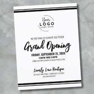 Logo Business Grand Opening Postkarte