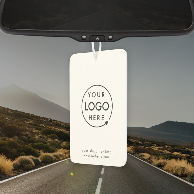 Logo | Business Minimal Clean Simple Branded Car Autolufterfrischer (Von Creator hochgeladen)