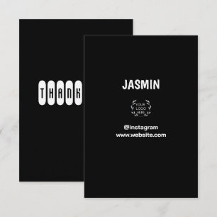 Logo Business Modern Minimal Unternehmen Gebrandet Dankeskarte
