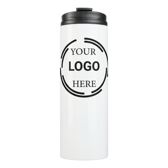 Logo-Business Moderne Minimal-Designs Thermosbecher (Vorderseite)