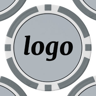 Logo Business Werbe Branding Pulverblau Pokerchips