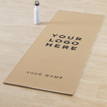 Logo Camel Name Company Promotionstagramm Yogamatte<br><div class="desc">Benutzerdefiniertes Logo Elegant Stilvolle Camel kaki beige Name Company Promotional Instagram Yoga Mat mit einer einfachen und modernen Vorlage mit Ihrem Geschäftslogo,  Foto oder Bild und jedem personalisierten Text. Geben Sie Ihren Namen,  Ihre Website oder Ihre soziale Netzwerkadresse ein.</div>