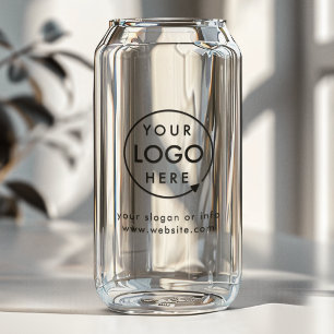 Logo Can Glass Firmen-Trinkbecher-Geschenktasse Dosenglas