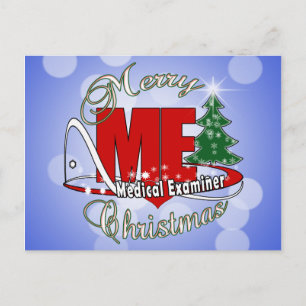 LOGO CHRISTMAS ME MEDICAL EXAMINER FEIERTAGSPOSTKARTE