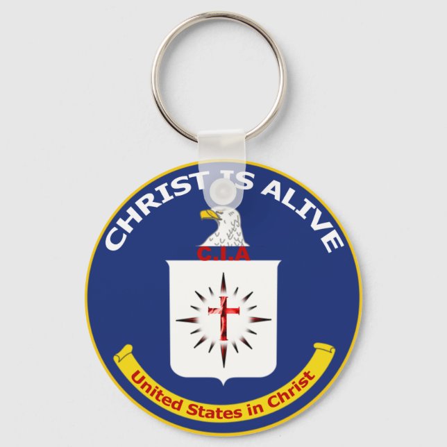 Logo CIA "Christ Is Alive" Schlüsselanhänger (Vorderseite)