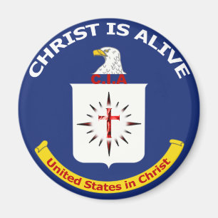 Logo CIA "Christus ist lebendig " Magnet