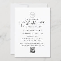 Logo Classic QR Code Weihnachtsbüro Party