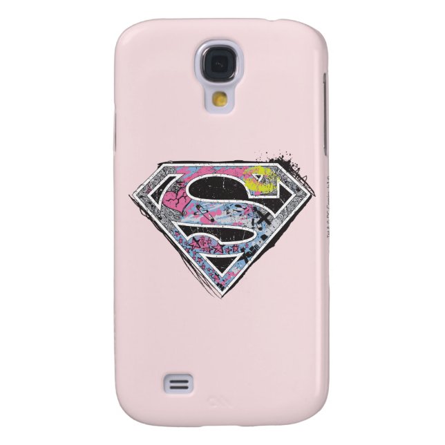 Logo-Collage für Supergirl Case-Mate Samsung Galaxy Hülle (Rückseite)