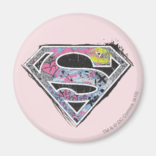 Logo-Collage für Supergirl Magnet