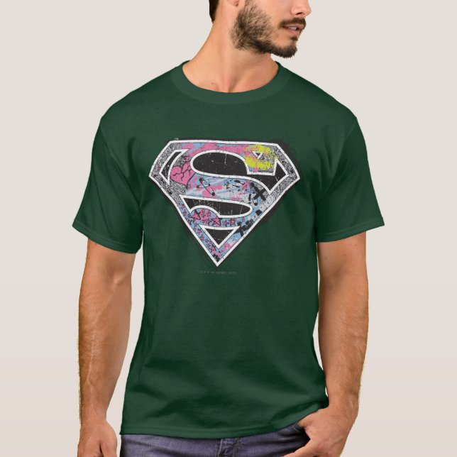 Logo-Collage für Supergirl T-Shirt (Vorderseite)