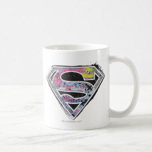 Logo-Collage für Supergirl Tasse