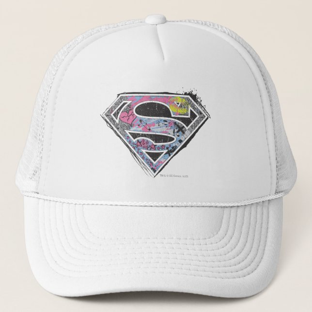 Logo-Collage für Supergirl Truckerkappe (Vorderseite)