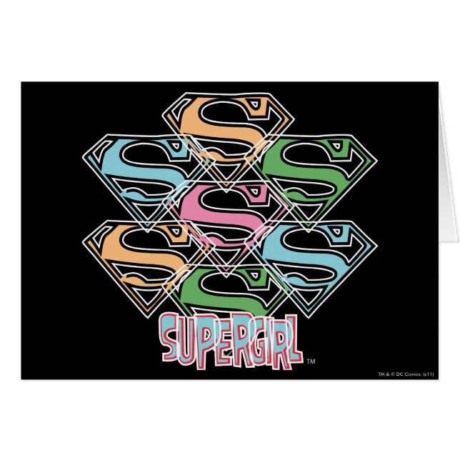 Logo-Collage von Supergirl Pastel (Vorderseite (Horizontal))