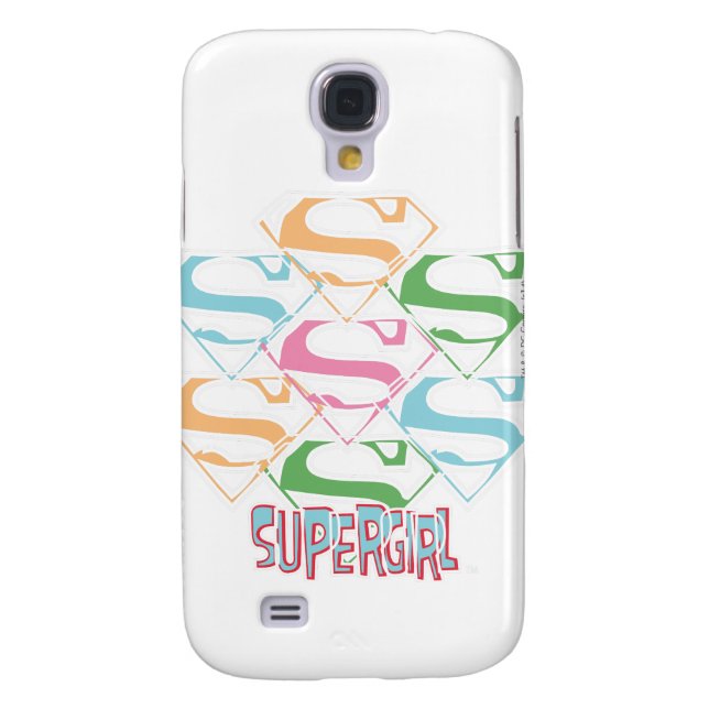 Logo-Collage von Supergirl Pastel Case-Mate Samsung Galaxy Hülle (Rückseite)