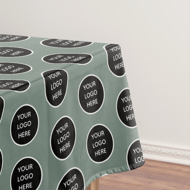 Logo Company Sage Green Business Promotions Tischdecke (Beispiel)