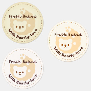 Logo "Cookie Bear Handmade Food Labels" Etiketten