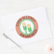Logo "Corn Allergy Awareness Peach"