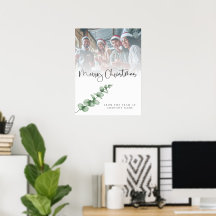 Logo Custom Foto Company Foliage Frohe Weihnachten