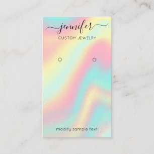 Logo Custom Jewelcard Social Holographic Visitenkarte