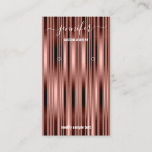 Logo Custom Jewelcard Social Media Rose Gold Visitenkarte