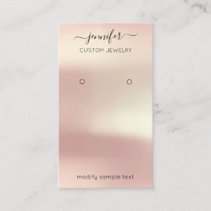 Logo Custom Jewelcard Social Media Rose Visitenkarte